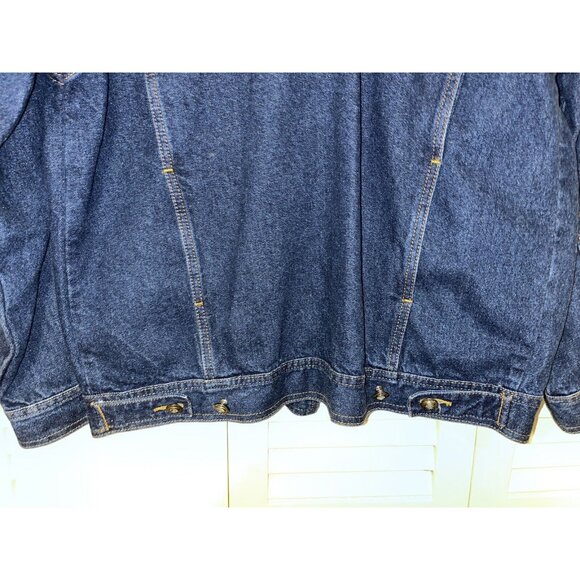 Vtg I. B. Diffusion Blue Denim Sequin Beaded Rockabilly Glam Rock SZ 8 Jacket - Picture 6 of 16